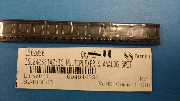 (11 PCS) ISL84053IAZ IC MUX/DEMUX TRIPLE 2X1 16QSOP ROHS
