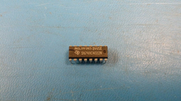 (4 PCS) SN74HC4022N TI Divide By 8 Counter Synchronous Up Direction CMOS PDIP16