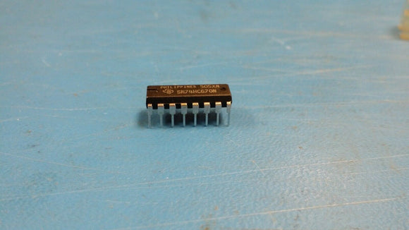 (2 PCS) SN74HC670N TI High Speed CMOS Logic 4X4 Register 16P DIP