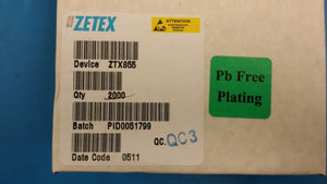 (10 PCS) ZTX855 ZETEX Trans GP BJT NPN 150V 4A 3-Pin E-Line TO-92 ROHS