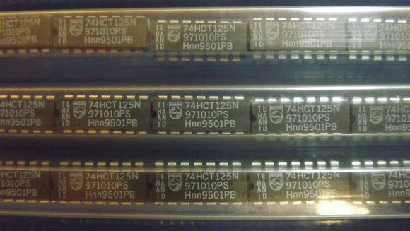 (10PCS) 74HCT125N PHILIPS IC BUF NON-INVERT 5.5V 14PDIP