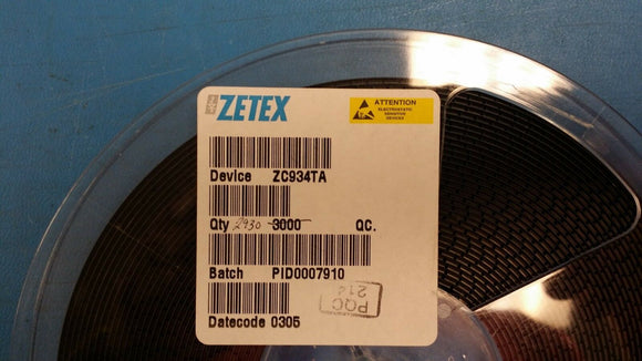 (25 PC) ZC934TA ZETEX Diode VAR Cap Single 12V 95pF 3-Pin SOT-23 (0305 D/C)