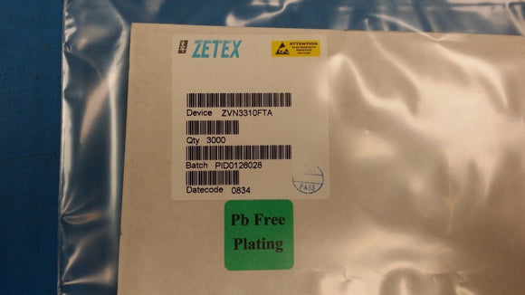 (10 PC) ZVN3310FTA ZETEX Trans MOSFET N-CH 100V 0.1A 3-Pin SOT-23 ROHS