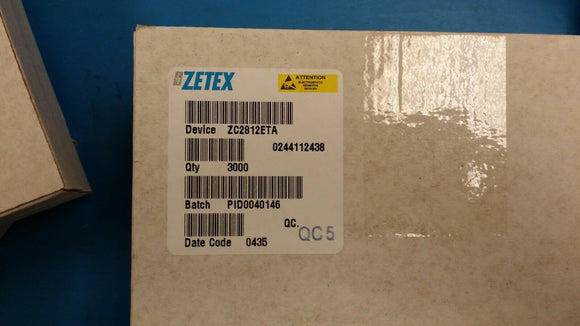 (3000 PCS) ZC2812ETA ZETEX Mixer Diode, Silicon SOT23