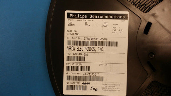 (10 PCS) 74HCT273D PHILIPS IC FF D-TYPE SNGL 8BIT SOIC20