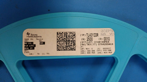 (40 PCS) TL431IDR TEX INST V-Ref Adjustable 2.495V to 36V 100mA 8-Pin SOIC