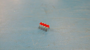 (15 PCS) QLMP-6638 HEWLETT PACKARD 4 X RED BAR LED DIODE THRU-HOLE