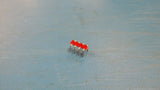 (15 PCS) QLMP-6638 HEWLETT PACKARD 4 X RED BAR LED DIODE THRU-HOLE