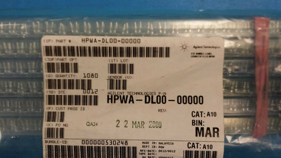(25 PCS) HPWA-DL00-00000 AGILENT Single Color LED, Amber, Clear, 3mm 4Pin