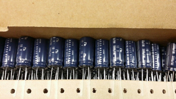 (10) NRSG332M10V12.5X25TBF Cap Electrolytic 3300uF 10V 20% -40C+105C Radial ROHS