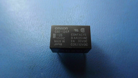 (1PC) G6E-134P-US-12VDC Power/Signal Relay, 0.017A, 12VDC, 200mW, 3A, 220VDC, DC
