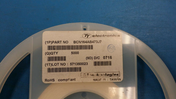 (25 PCS) BCN164AB473J7 5% 47K OHM 8-Pad SMD 1206 Network ROHS (0716 D/C)