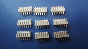 (9PCS) 22-14-2074 MOLEX PCB RECEPTACLE 7P BOTTOM ENTRY