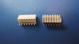 (9PCS) 22-14-2074 MOLEX PCB RECEPTACLE 7P BOTTOM ENTRY