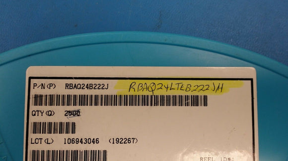 (10 PCS) RBAQ24LTEB222JH KOA Res Thin Film Network 2.2K Ohm 5% 1W SMD