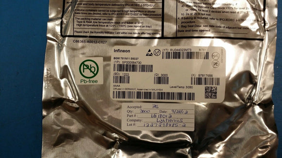 (25 PCS) BGM781N11E6327 LNA RF Front End 1.7dB 18.6dB 10-Pin TSNP (HAL,PB FREE)