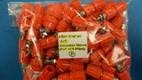 (4 PCS) B19 APEM, B SERIES TERMINAL POST INSULATED 15A ORANGE