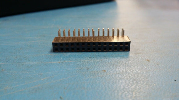 (2 PC) SSW-114-02-S-D-RA Conn Socket Strip SKT 28 POS 2.54mm Solder RA Thru-Hole