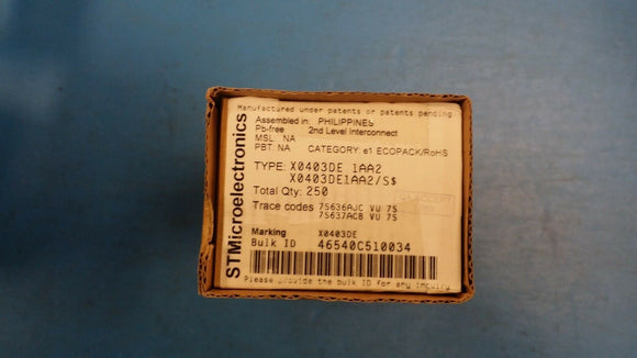 (2 PCS) X0403DE1AA2 Silicon Controlled Rectifier, 2400mA 400V TO202-1 ROHS