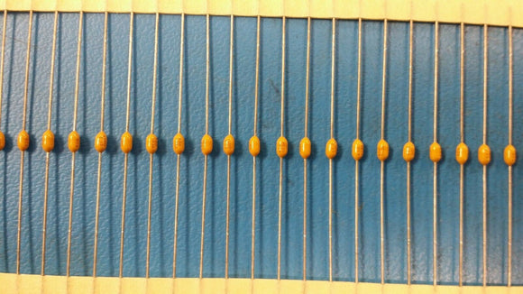 (100 PCS) C410C103K5R5CA7200 KEMET MLCC CAP CER .01uF 50V 10% X7R AXIAL