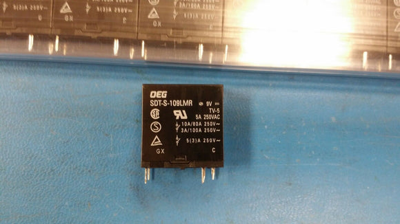 (25 PCS) 9-1419125-2 TYCO SDT-S-109LMR RELAY GEN PURPOSE SPST 5A 9V ROHS