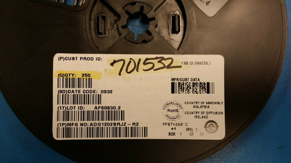 (2 PCS) ADG1202BRJZ-R2 AD IC MULTIPLEXER SOT23 ROHS