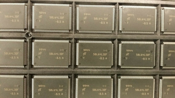 (2 PCS) MT58L64L32FT-8.5 MICRON Cache SRAM, 64KX32, 8.5ns, CMOS, TQFP100