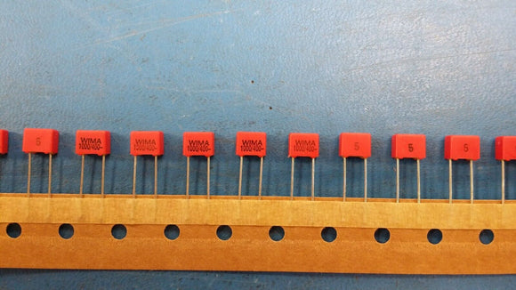 (10PC) FKP2-1000/400/5 WIMA CAP POLYPROPYLENE 0.001uF 400V 5% RADIAL 4.5x6x7.2mm