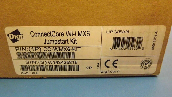 (1) CC-WMX6-KIT DIGI INTERNATIONAL ARM ConnectCore6 Dev Kit