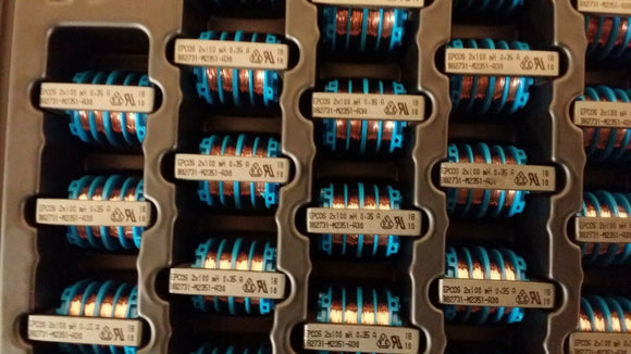 (25 PC) B82731M2351A30 Common Mode Chokes Dual 100mH 10kHz 350mA 4.5Ohm DCR ROHS