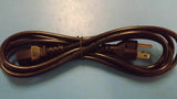 7FT POWER CORD 10AMP 125V 3 PRONG CONTACT PC/ADAPTOR POWER SUPPLY