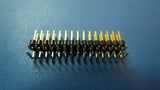 (2PCS) TSW-115-08-S-D-RA CONN HEADER 30POS .100 DL R/A AU