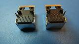 (6PCS) 406017-1 Modular Connectors / Ethernet Connectors PCB GROUND 8POS