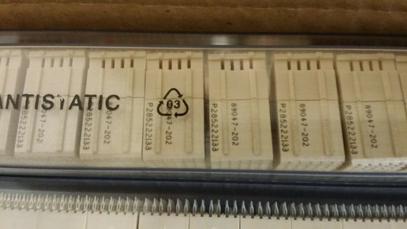 (10PC) 89047-202 FCI BOARD CONN 30 PIN 5 ROW FEMALE RA PRESS FIT LOCKING NATURAL