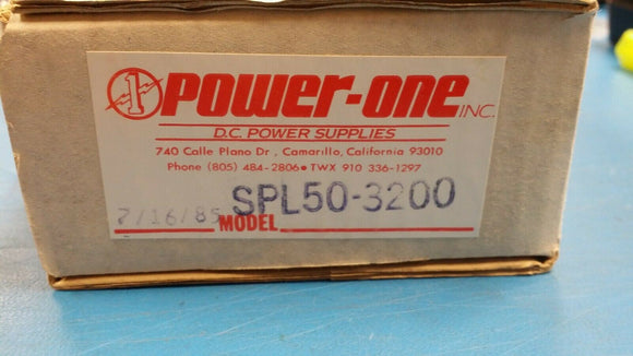 (1 PC) SPL50-3200 POWER-ONE Multi Voltage Switching Power Supply, 50W ,5V to 12V
