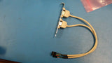 2 Port USB 2.0 Hub to (2) 5 Pin Header Cable Adapter Bracket P/N 2PORTUSB2.0
