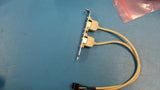 2 Port USB 2.0 Hub to (2) 5 Pin Header Cable Adapter Bracket P/N 2PORTUSB2.0