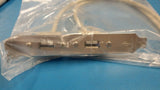 2 Port USB 2.0 Hub to (2) 5 Pin Header Cable Adapter Bracket P/N 2PORTUSB2.0
