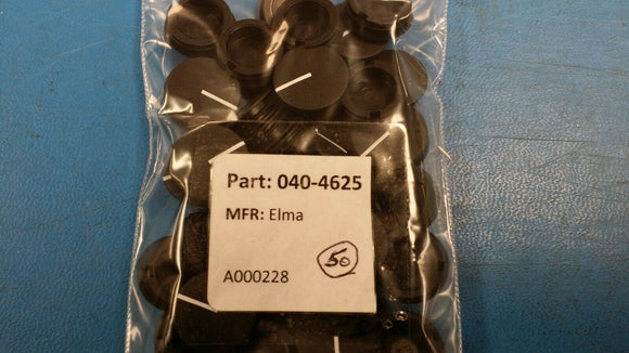 (10 PCS) 040-4625 ELMA Knob Cap with line 21 mm Black