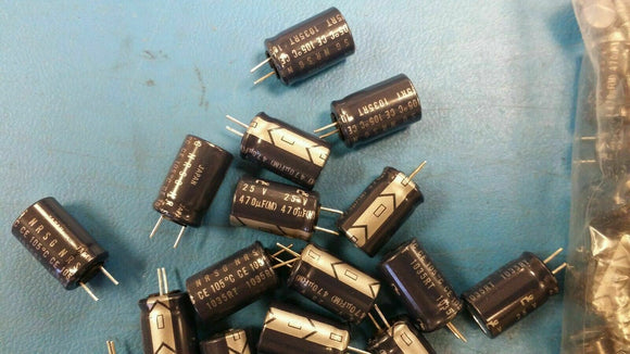 (25 PCS) NRSG471M25V10X16F NIC Cap Aluminum 470uF 25V 20% Radial 105°C