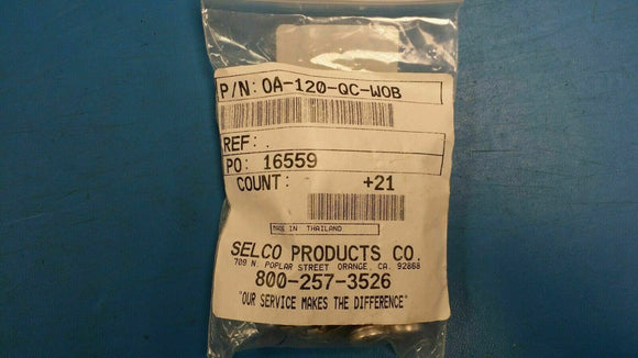 (1 PC) OA-120-QC-WOB SELCO DISC THERMOSTAT; NC; OPEN 120F DEG CLOSE 90F DEG