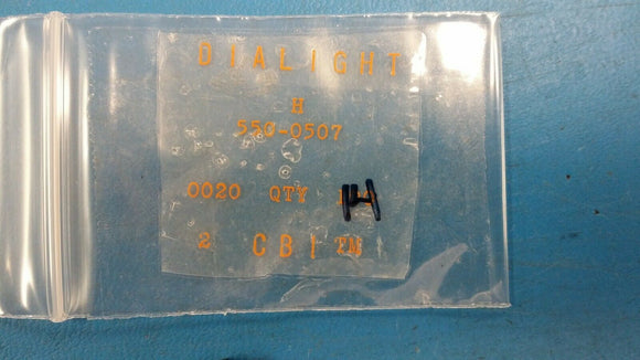 (7 PCS) 550-0507 DIALIGHT CBI LED 5MM 5V RT ANGLE RED PC MNT