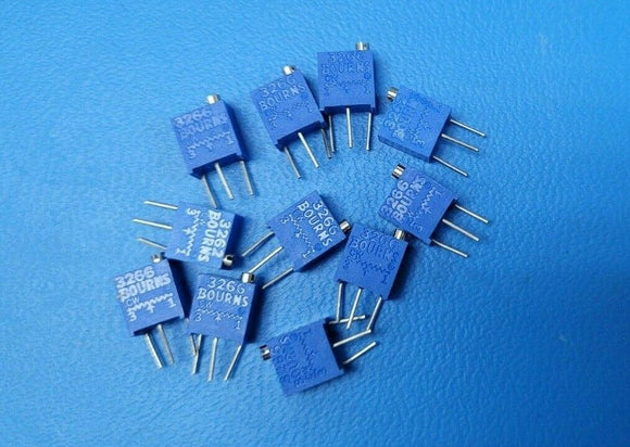 (2 PCS) 3266W-1-102 BOURNS Res Cermet Trimmer 1K Ohm 10% 0.25W