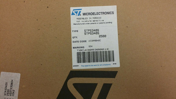 (20 PCS) STPS340S ST MICRO Diode Schottky 40V 3A 2-Pin SMC