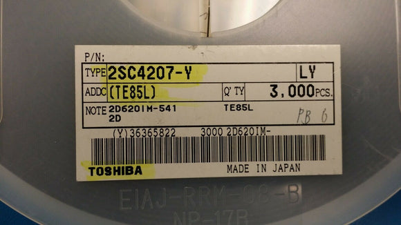 (3000 PCS) 2SC4207-Y TOSHIBA 150mA 50V AUDIO SILICON NPN TRANSISTOR