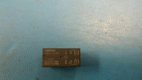 (2 PCS) G5V-2-H1-DC5 OMRON LOW SIGNAL RELAY GEN PURPOSE DPDT 1A 5VDC ROHS