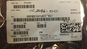 (130PCS) GRM1885C1H471JA01D MURATA CAP CER 470PF 50V C0G/NP0 0603