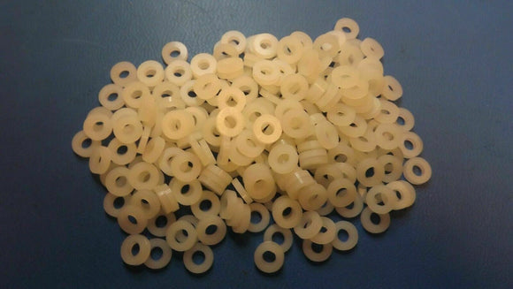 (20PCS) 17W02851 MICRO PLASTICS FLAT WASHER M01 .285 OD X .130 ID X .060 THK