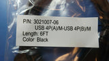 (1 Cable) 3021007-06 QUALTEK USB CABLE, 6 FT