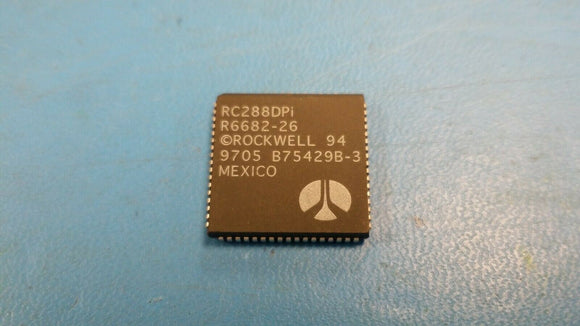 (1 PC) RC288DPI R6682-26 ROCKWELL IC MODEM CIRCUIT PLCC-68